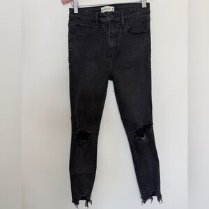 Abercrombie & Fitch High Rise Super Skinny Ankle Jeans